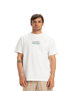 QUICKSILVER T-SHIRT NATURE MAGIC SNOW WHITE